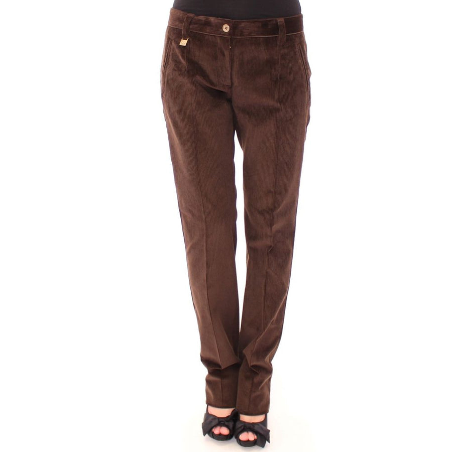 Dolce & Gabbana 100% Cotton trousers in brown