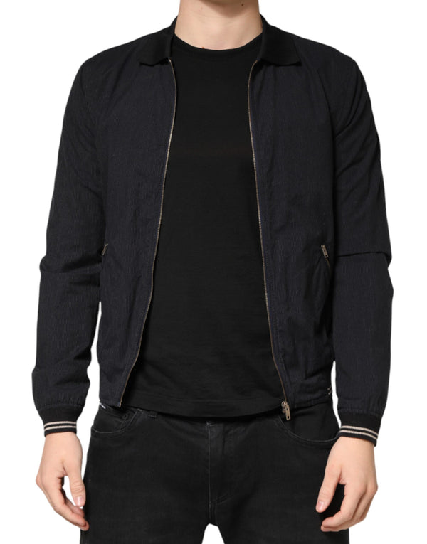 Dolce & Gabbana 92% Cotton 5% Nylon 2% Acrylic 1% Elastane jacket in navy