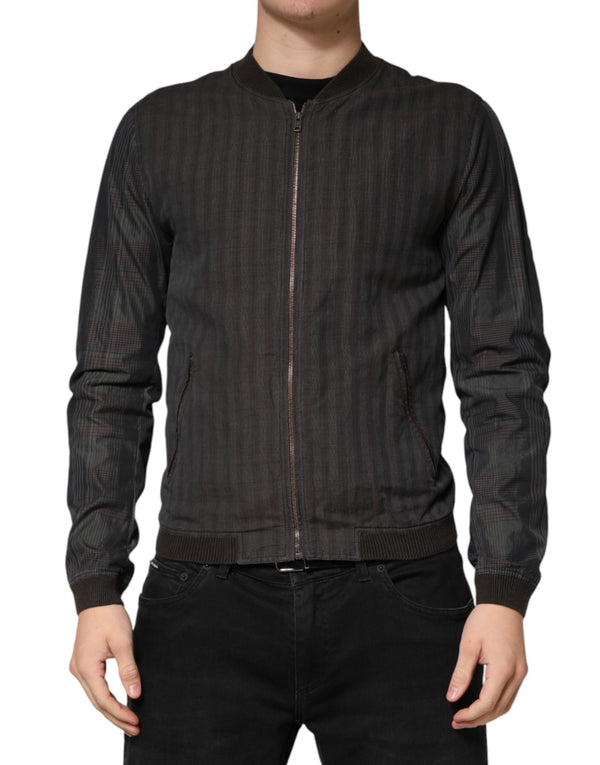 Dolce & Gabbana 74% Cotton 16% Linen 9% Silk 1% Elastane jacket in black