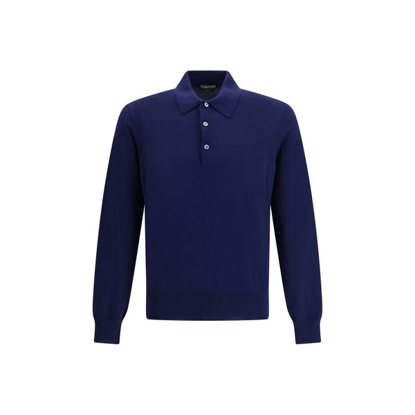 Tom Ford 100% Cotton polo in navy
