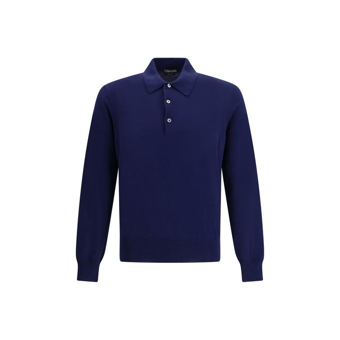 Tom Ford 100% Cotton polo in navy