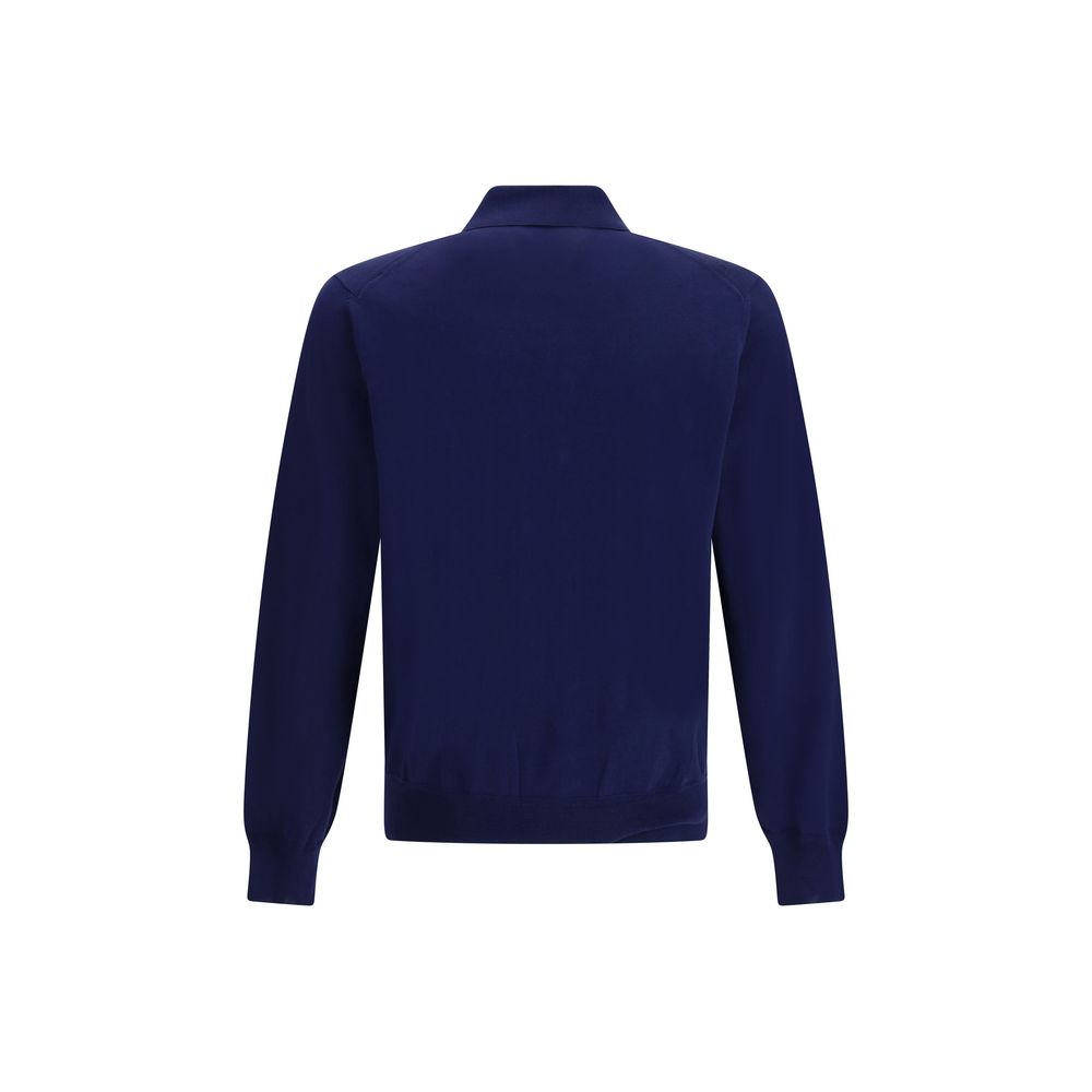 Tom Ford 100% Cotton polo in navy — view 2