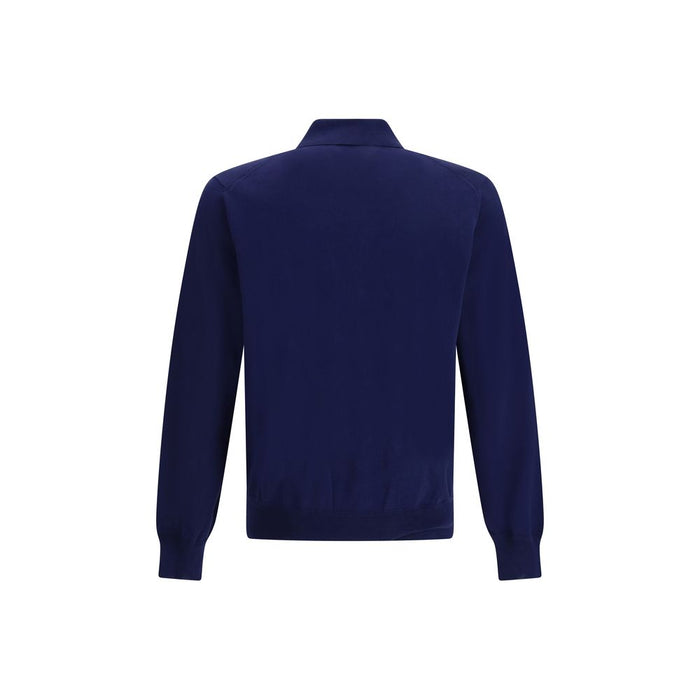 Tom Ford 100% Cotton polo in navy — view 2