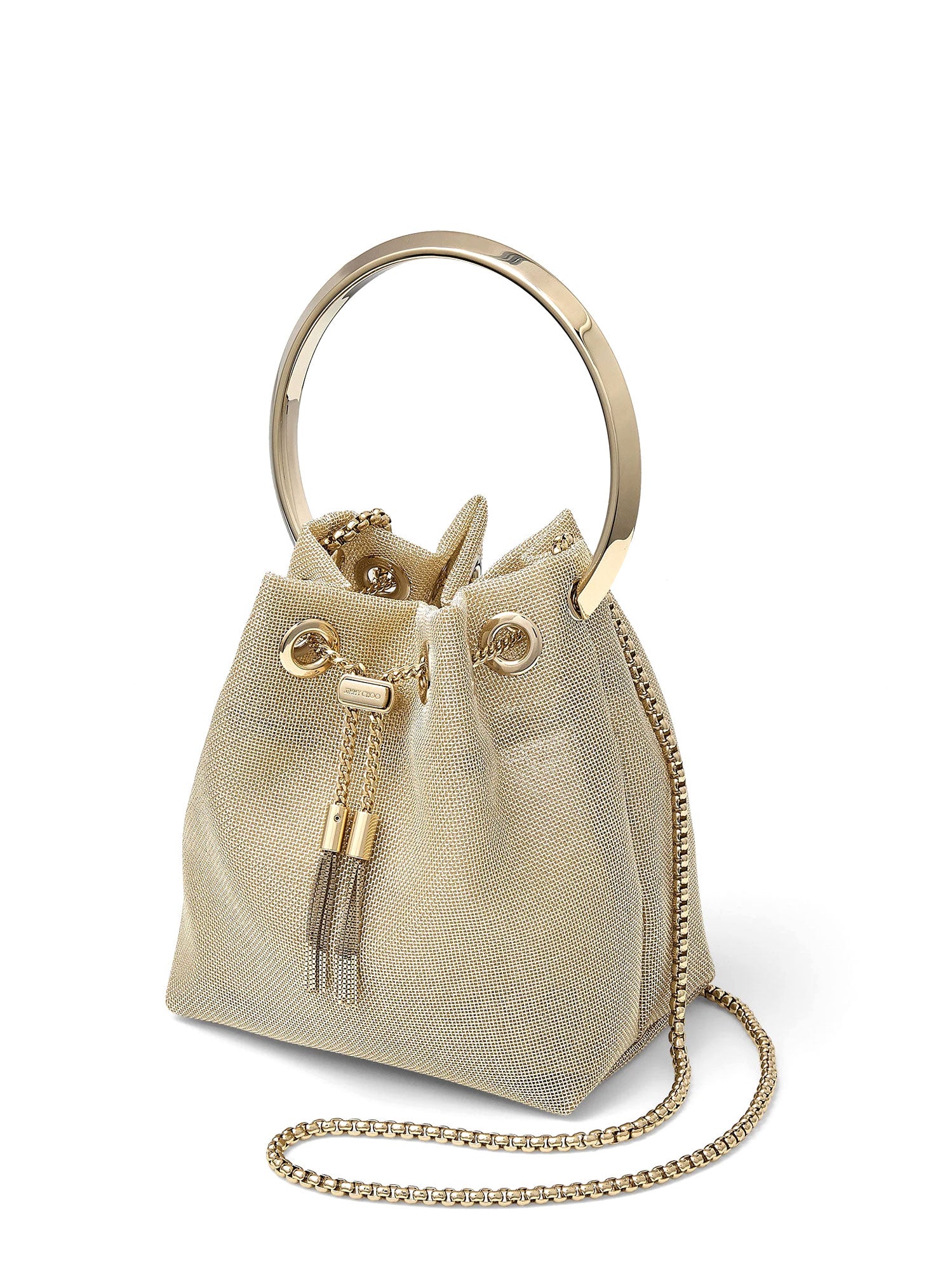 Jimmy Choo Bags Champagne Mesh
