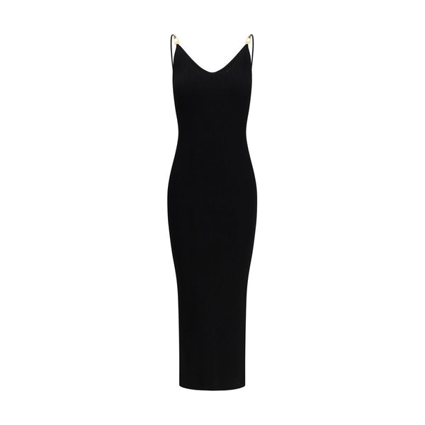 Versace 83% Viscose dress in black