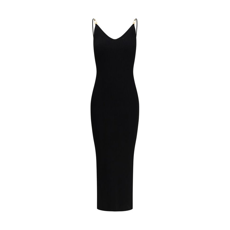 Versace 83% Viscose dress in black