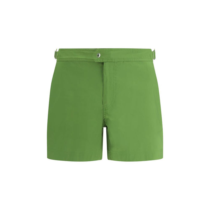 Tom Ford 100% Polyester swim shorts in green