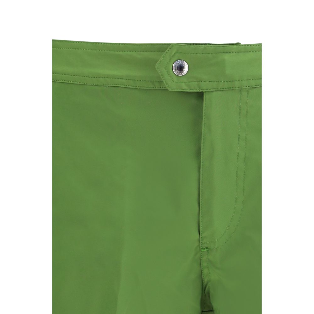 Tom Ford 100% Polyester swim shorts in green — view 3