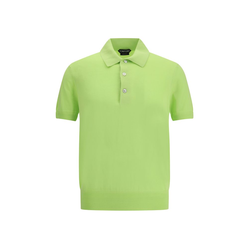 Tom Ford 100% Cotton polo shirt in green