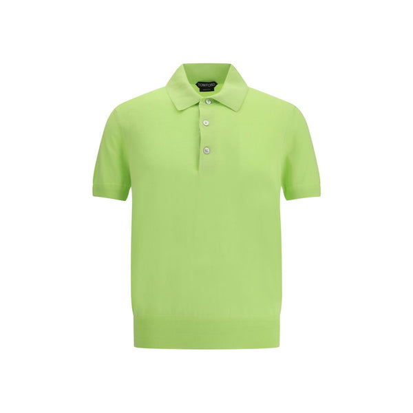 Tom Ford 100% Cotton polo shirt in green
