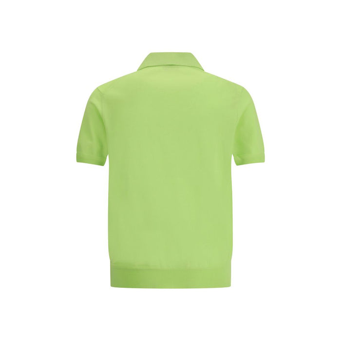Tom Ford 100% Cotton polo shirt in green — view 2