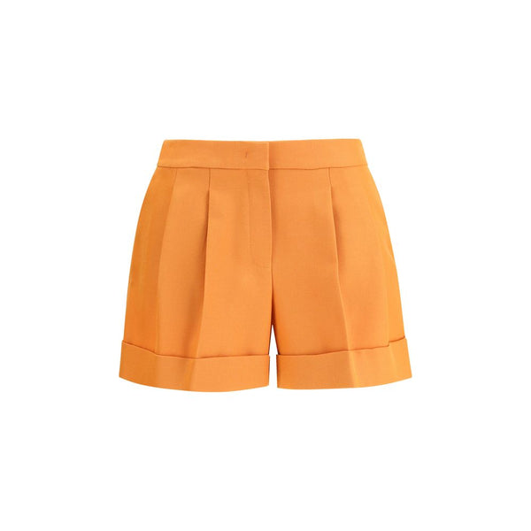 Fendi 100% Fleece Wool Ovis Aries bermuda shorts in orange