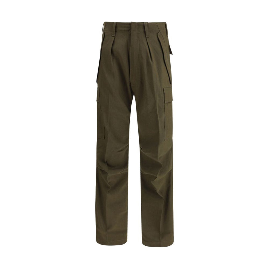 Tom Ford 23% Cashmere cargo pants in green