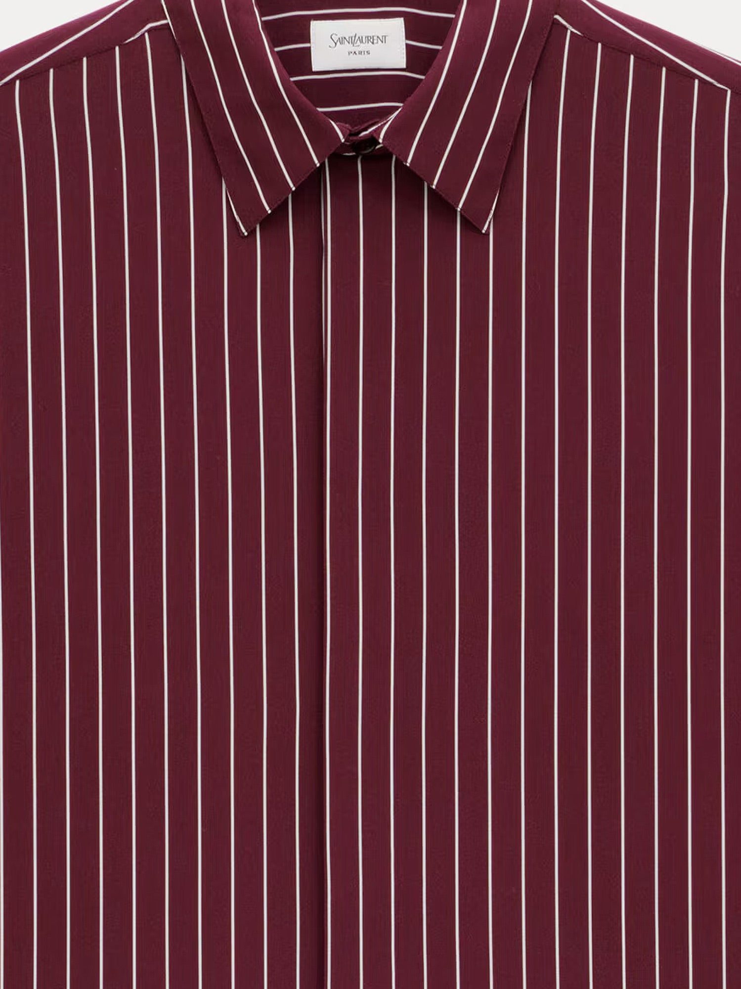 Saint Laurent Shirts Bordeaux Viscosa