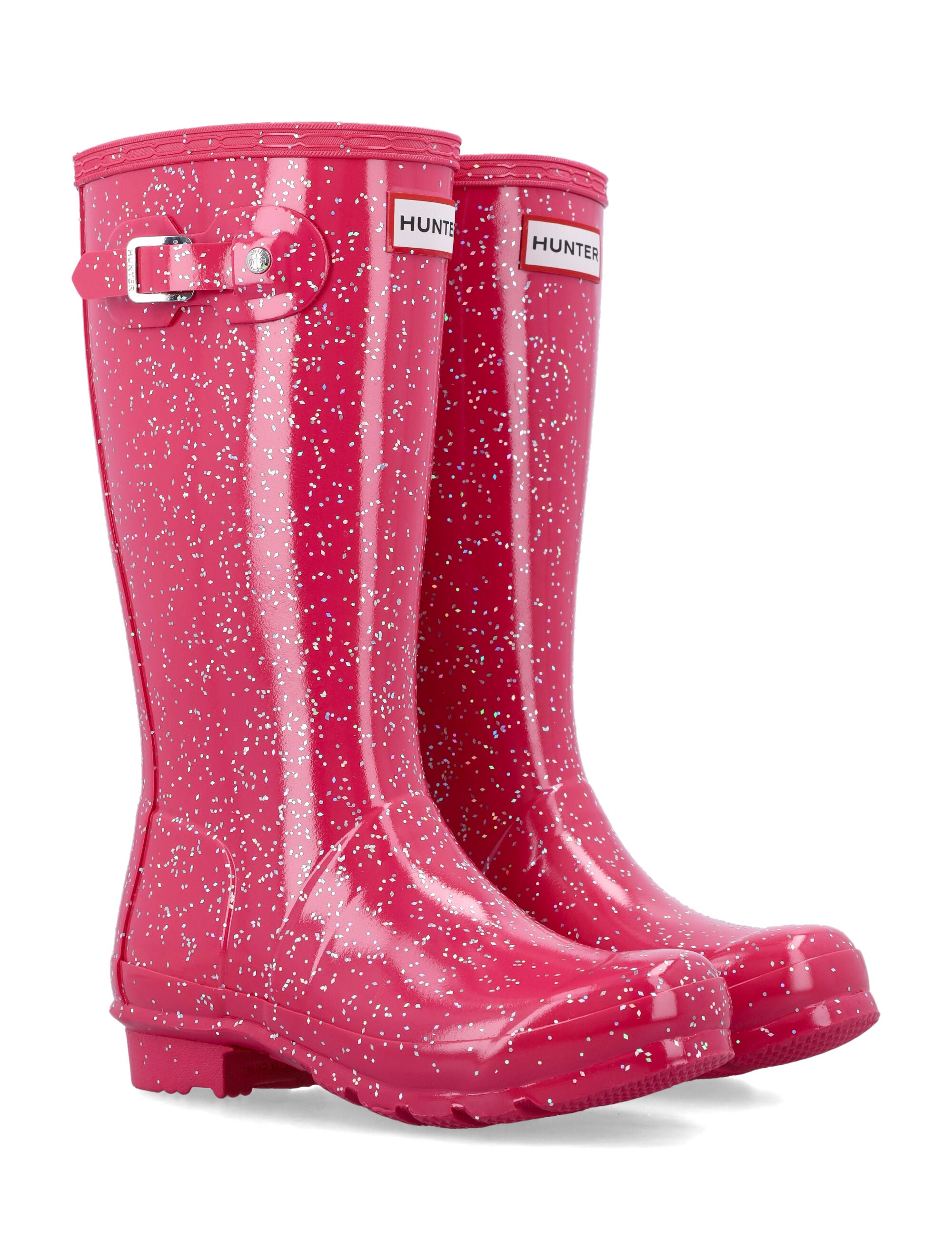Big Kids Giant Glitter Wellington boots Red Upper