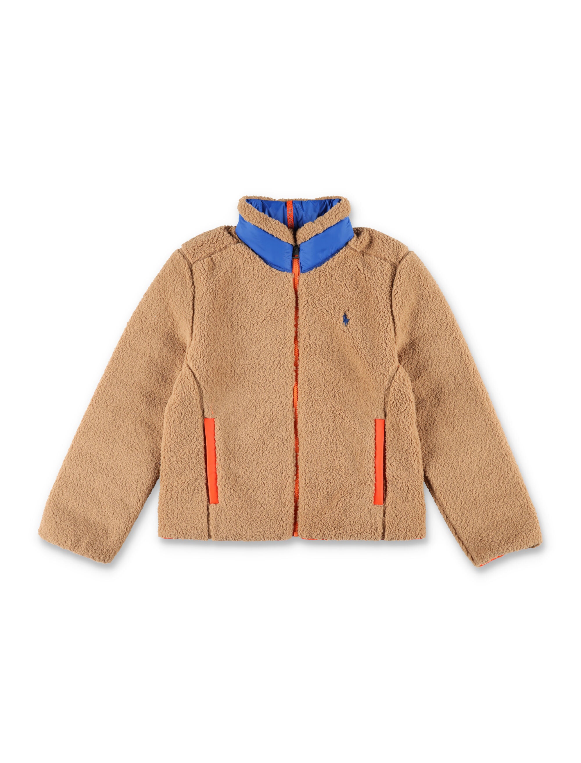 Kid - P-Layer 2 reversible mockneck jacket Dark Beige Recycled Polyester
