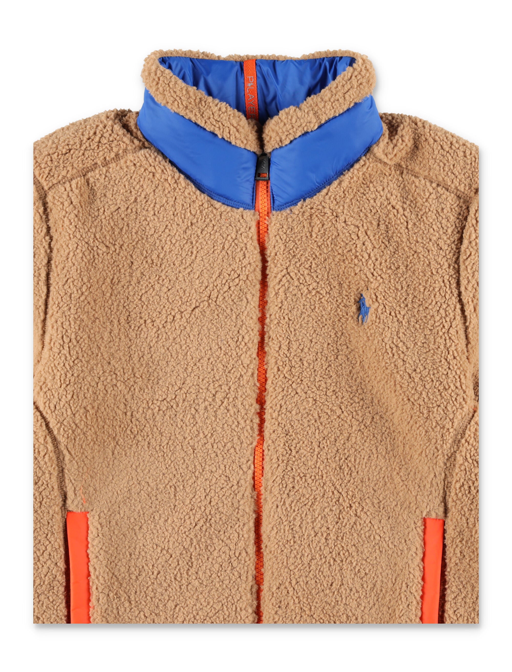 Kid - P-Layer 2 reversible mockneck jacket Dark Beige Recycled Polyester