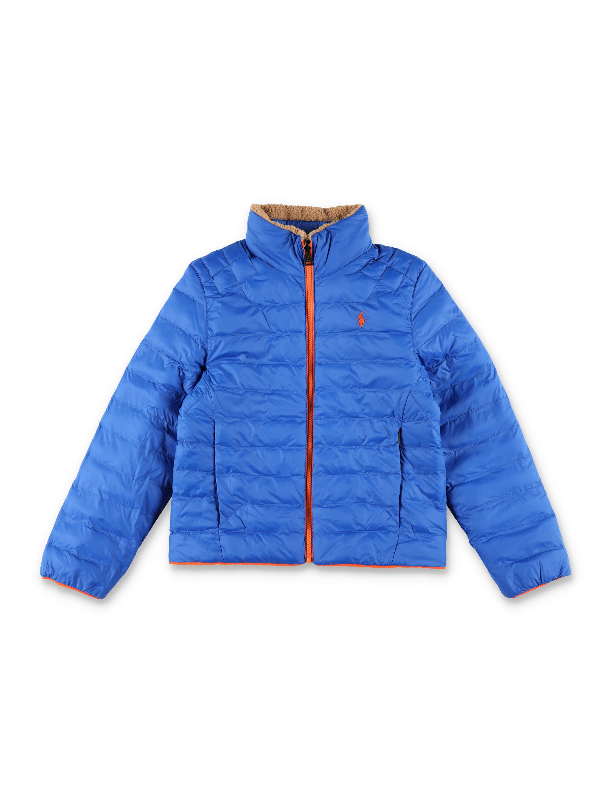 Kid - P-Layer 2 reversible mockneck jacket Dark Beige Recycled Polyester