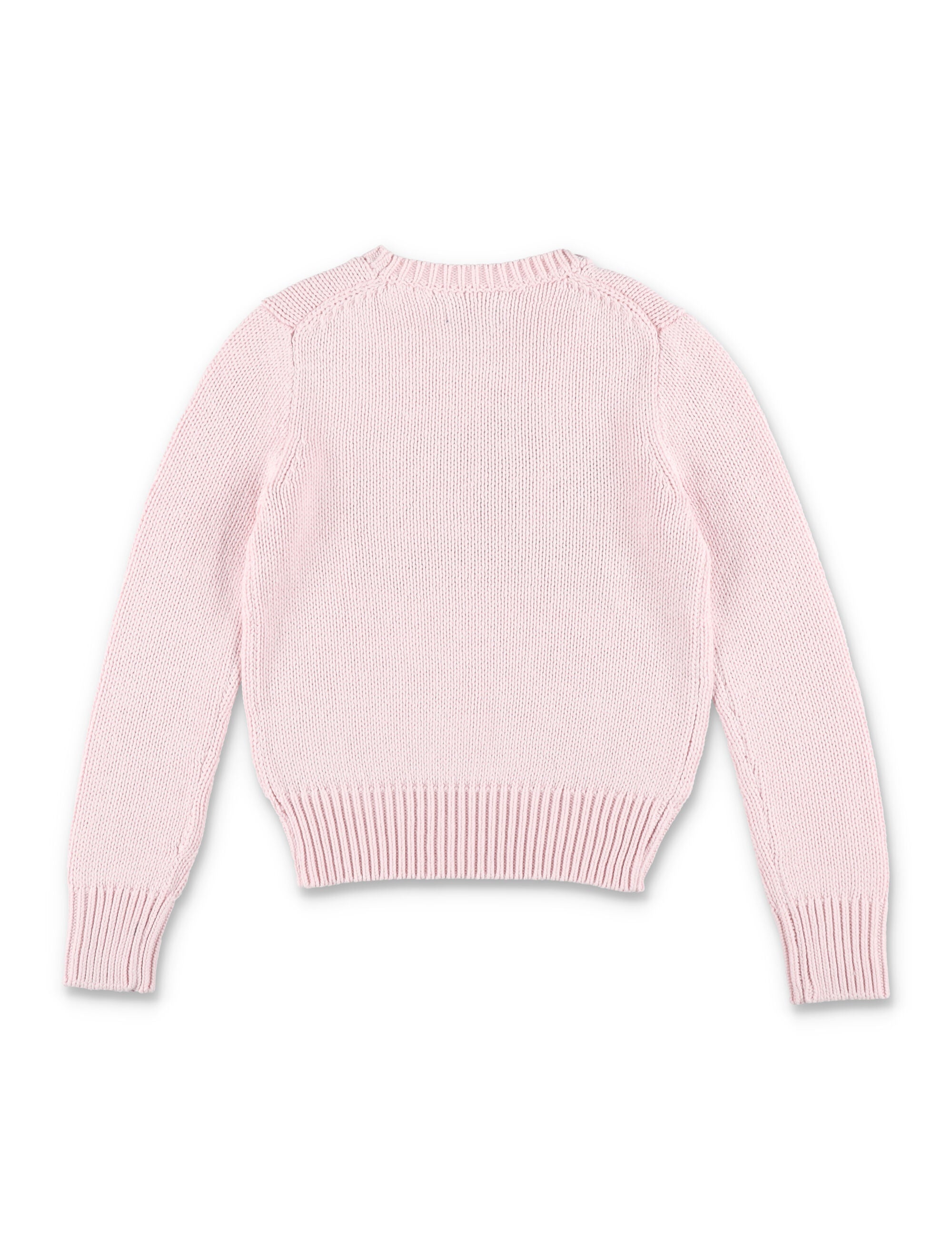 Kid - Flag knit Acacia Pink Cotton Sweater