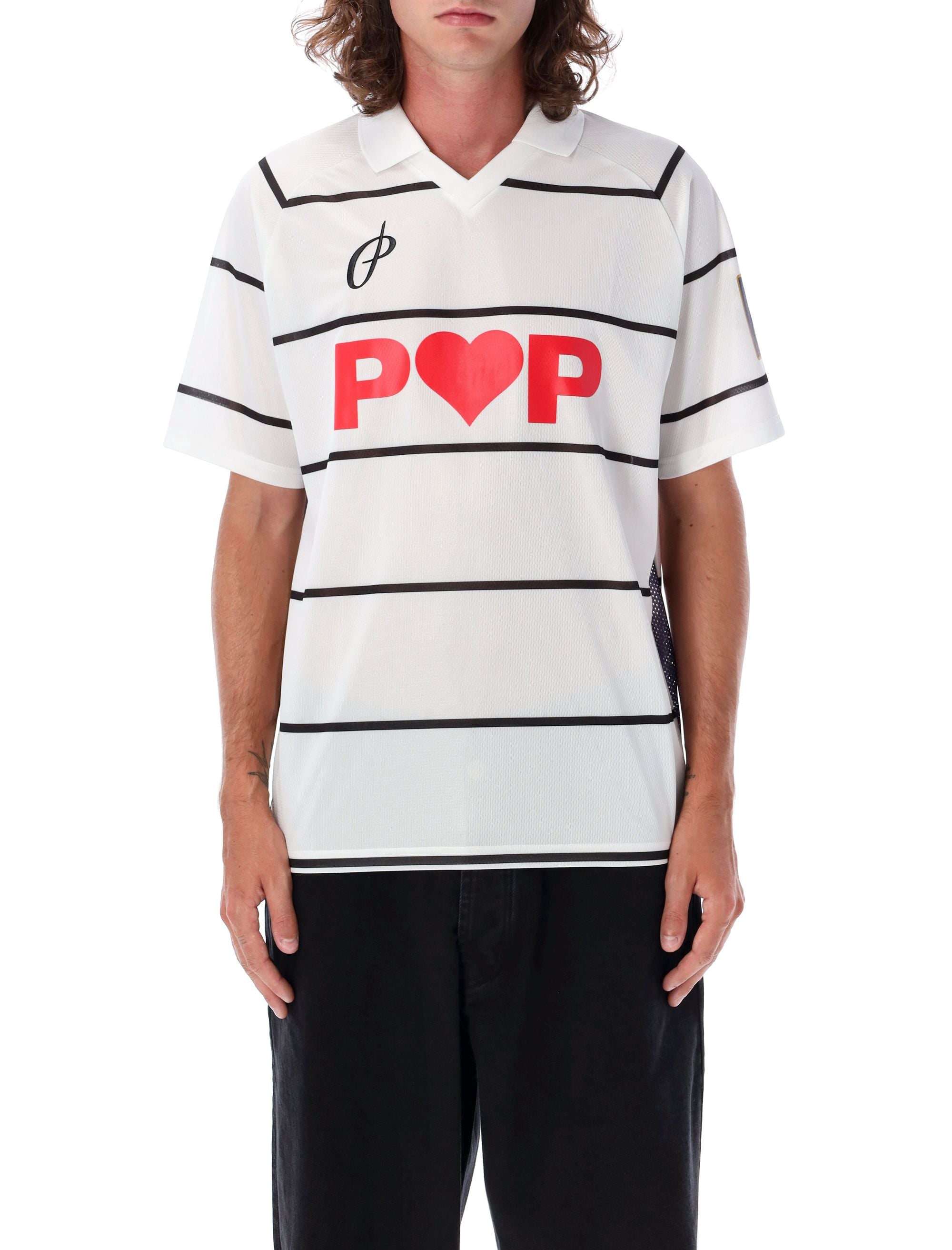 Football t-shirt White Polyester Tshirt