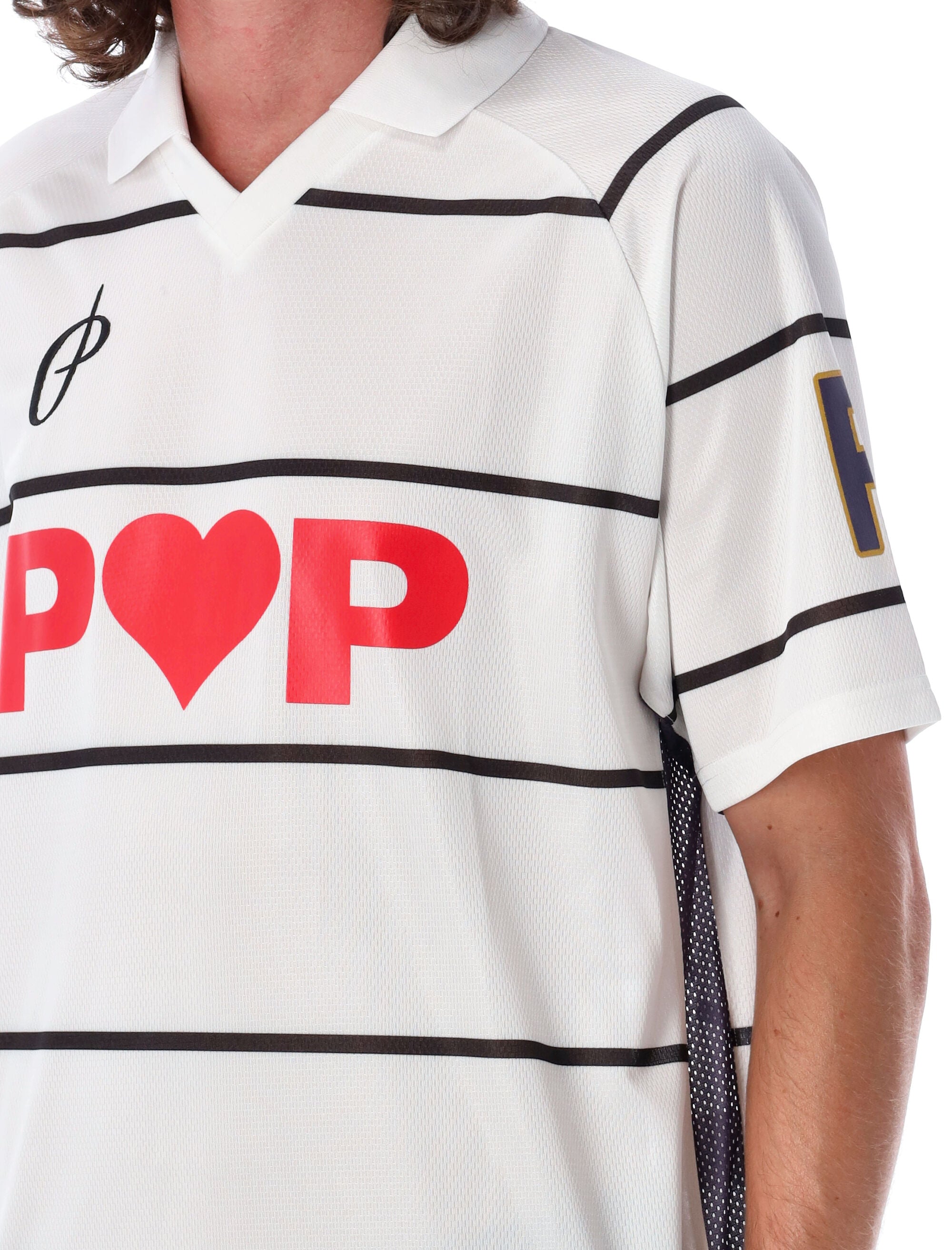 Football t-shirt White Polyester Tshirt