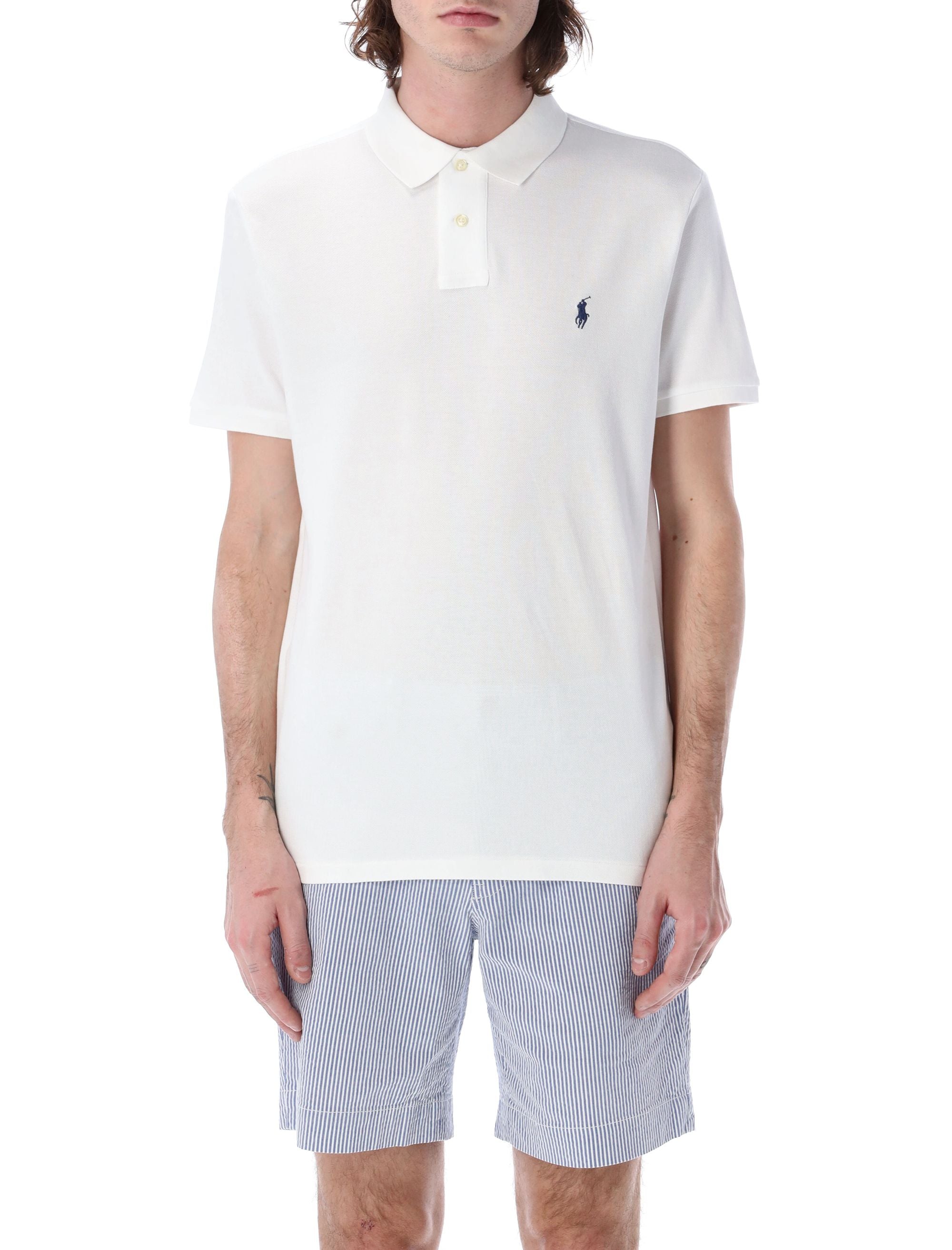 Custom slim fit polo shirt White Cotton Tshirt