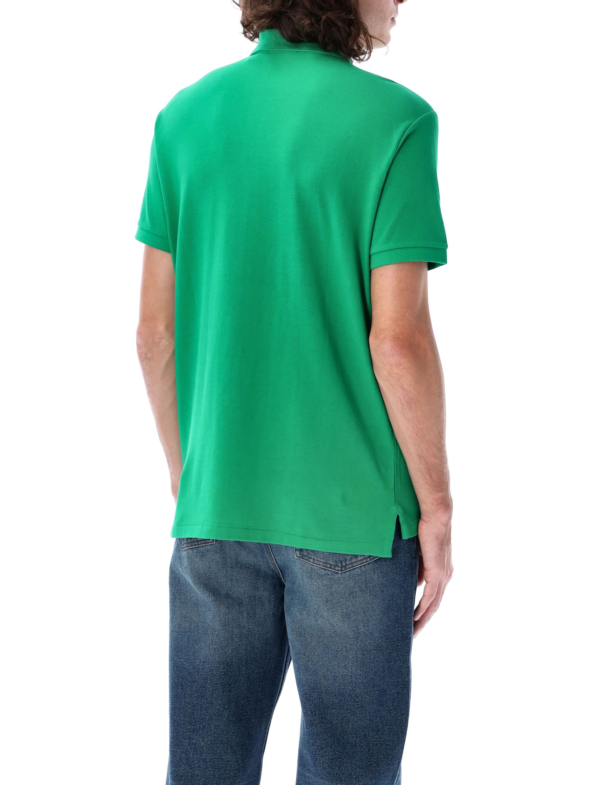 Custom slim fit polo shirt Biliard Green Cotton Tshirt