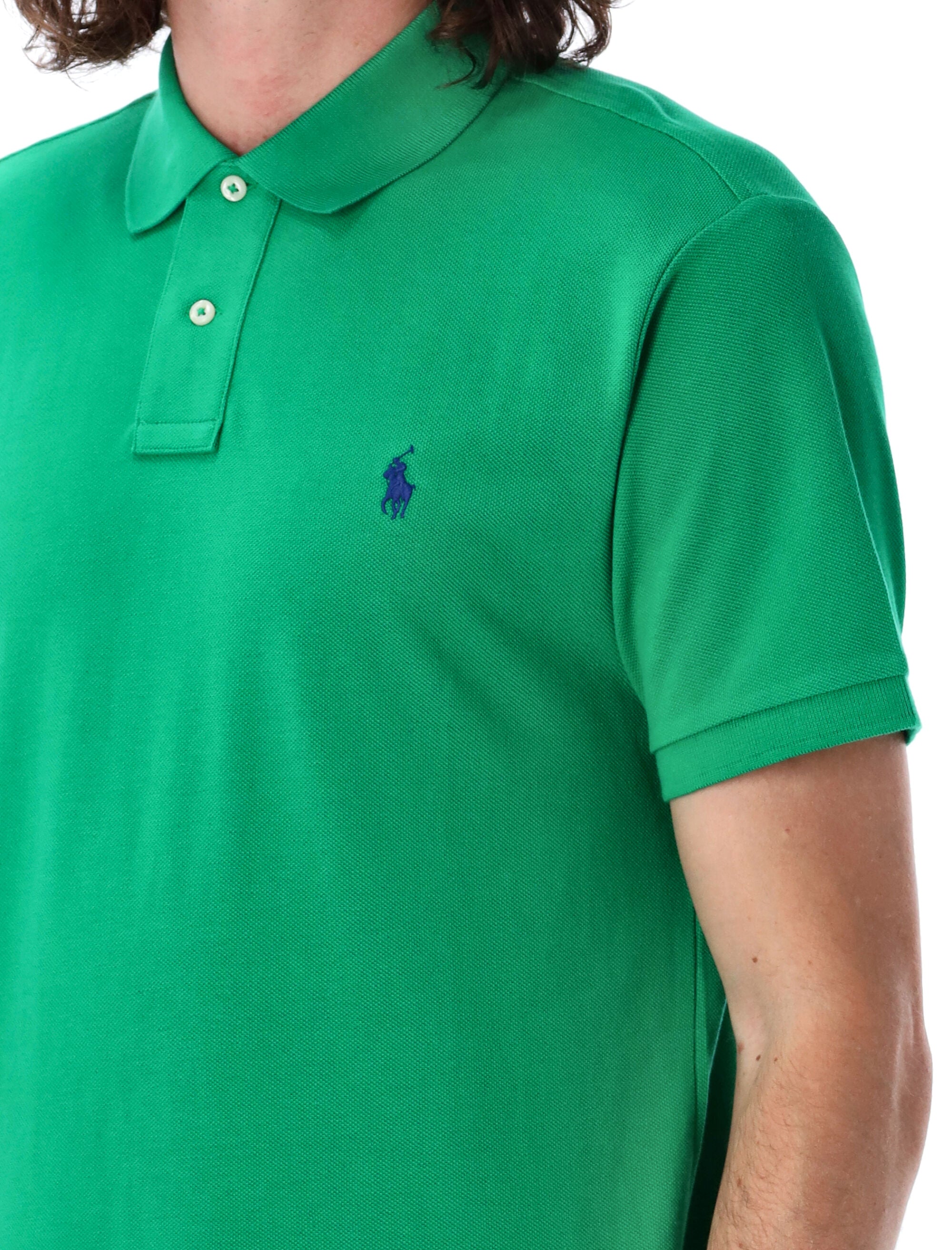 Custom slim fit polo shirt Biliard Green Cotton Tshirt