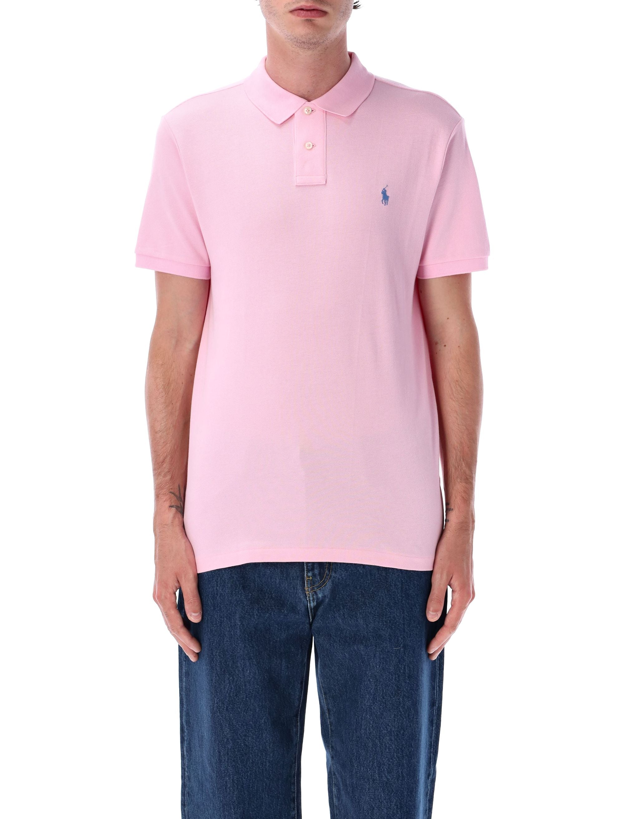 Custom slim fit polo shirt Caramel Pink Cotton Tshirt