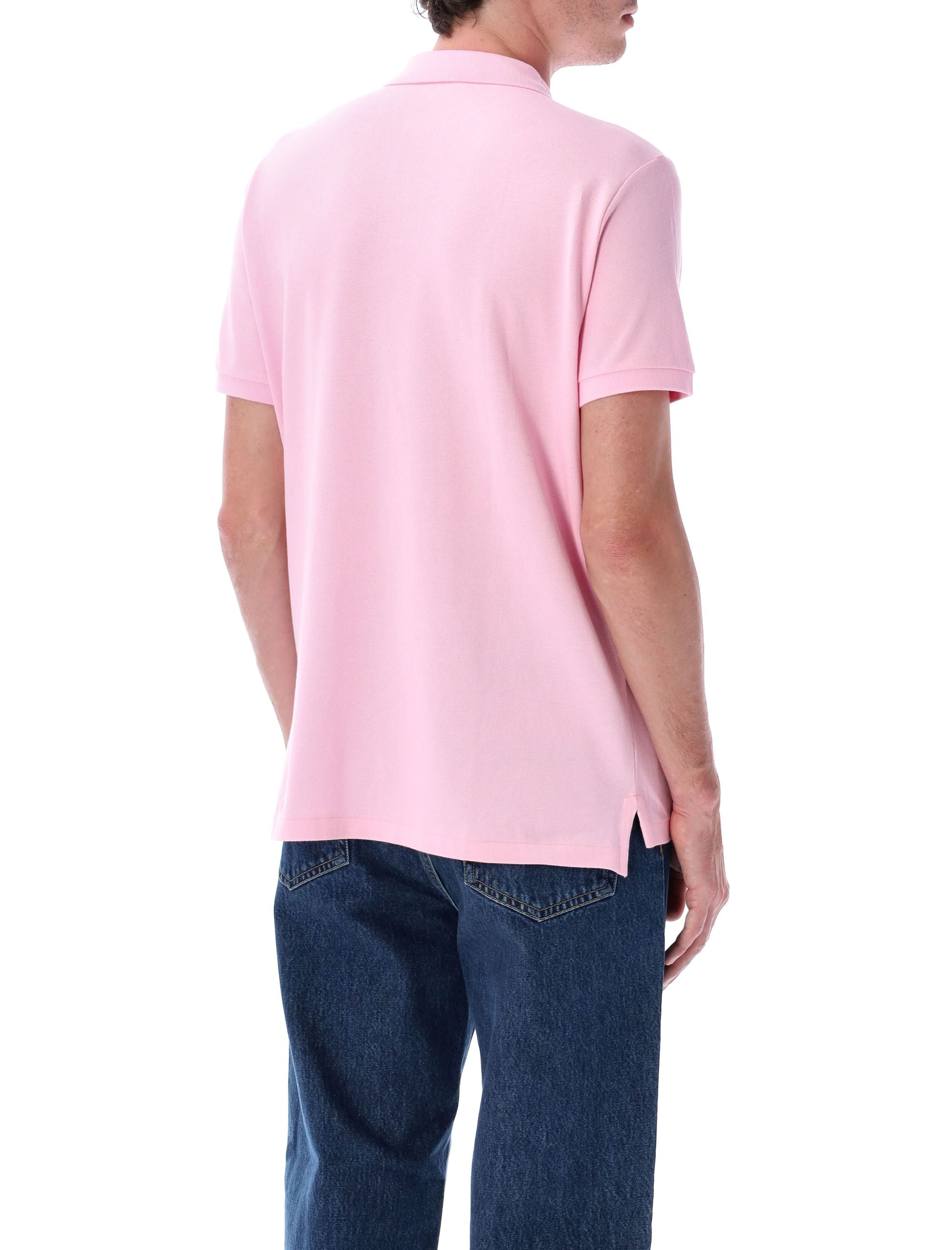 Custom slim fit polo shirt Caramel Pink Cotton Tshirt
