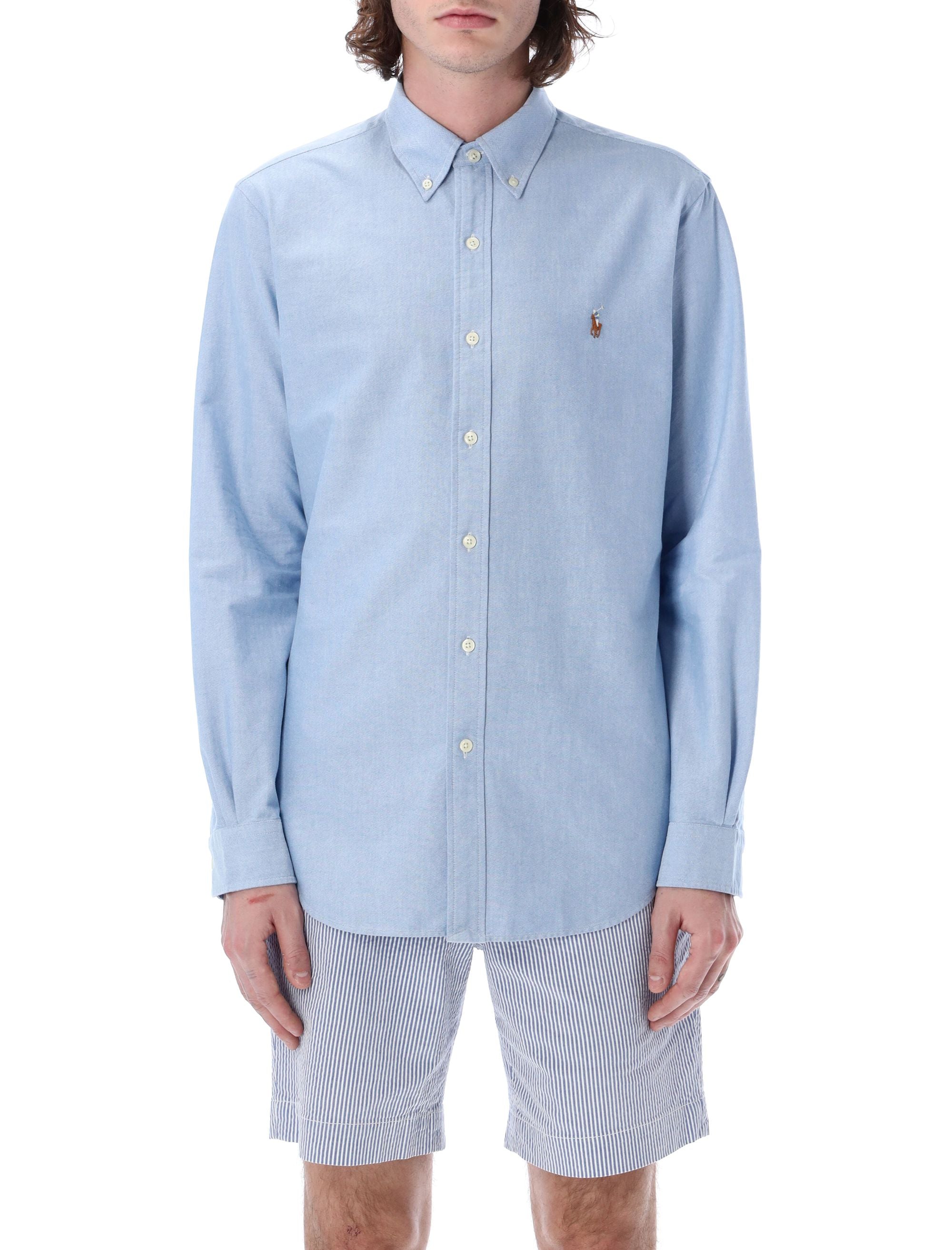 Custom fit shirt Light Blue Cotton Tshirt