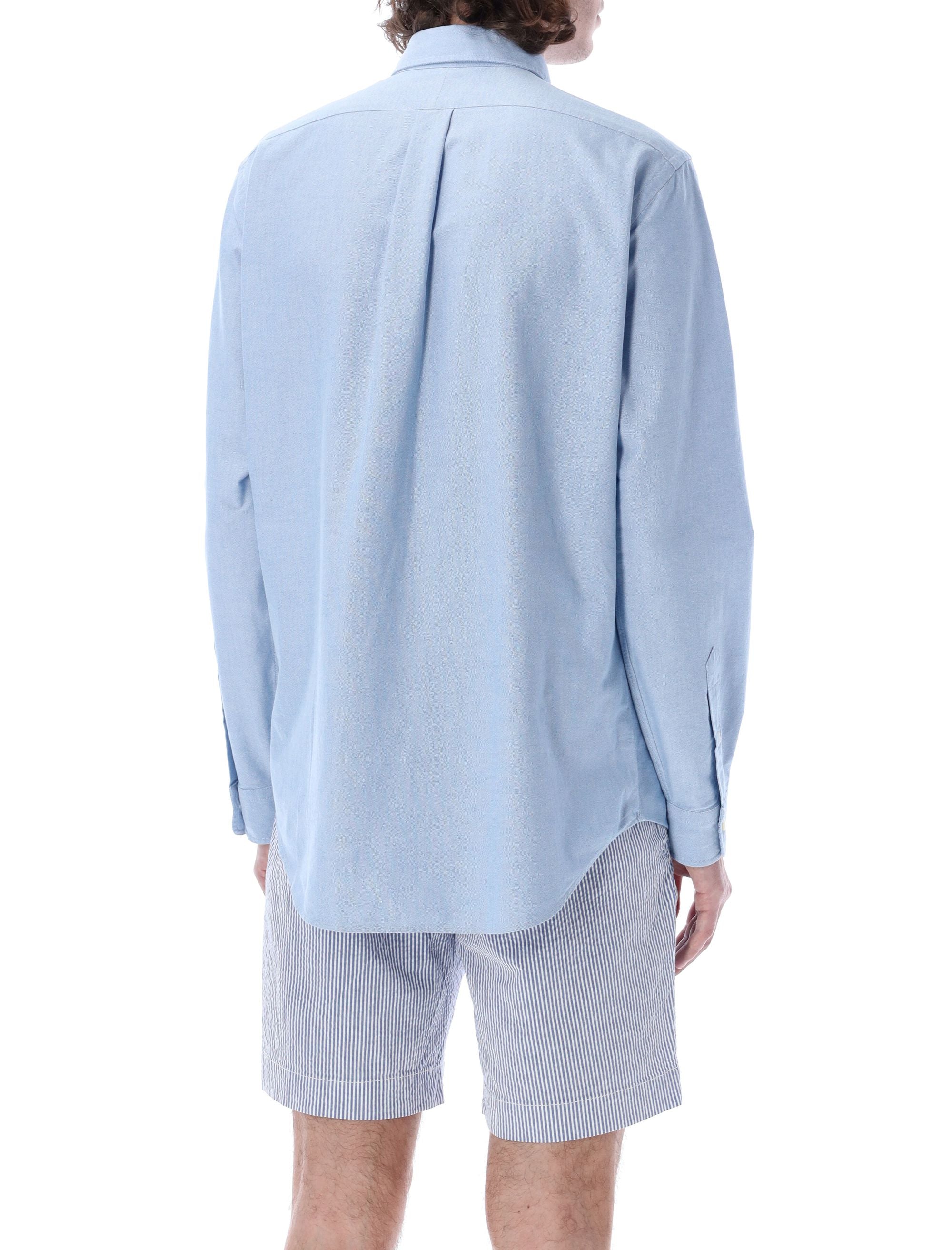 Custom fit shirt Light Blue Cotton Tshirt