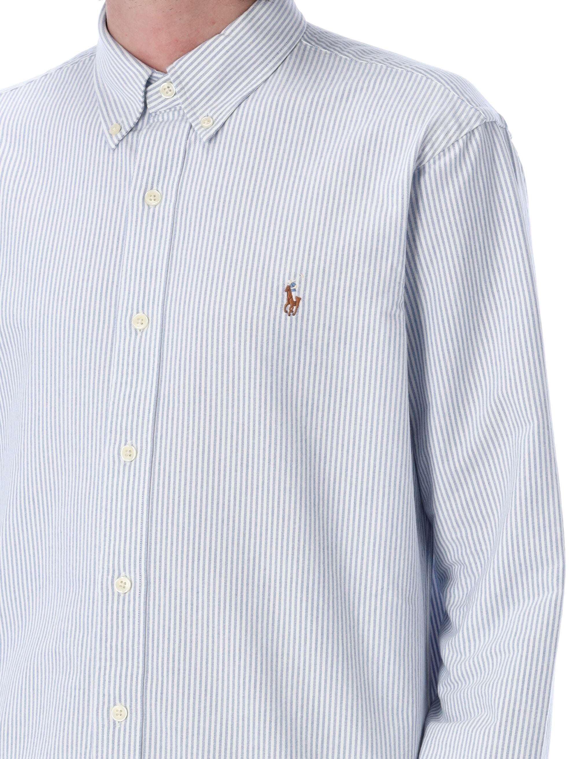 Custom fit shirt White Light Blue Cotton Tshirt