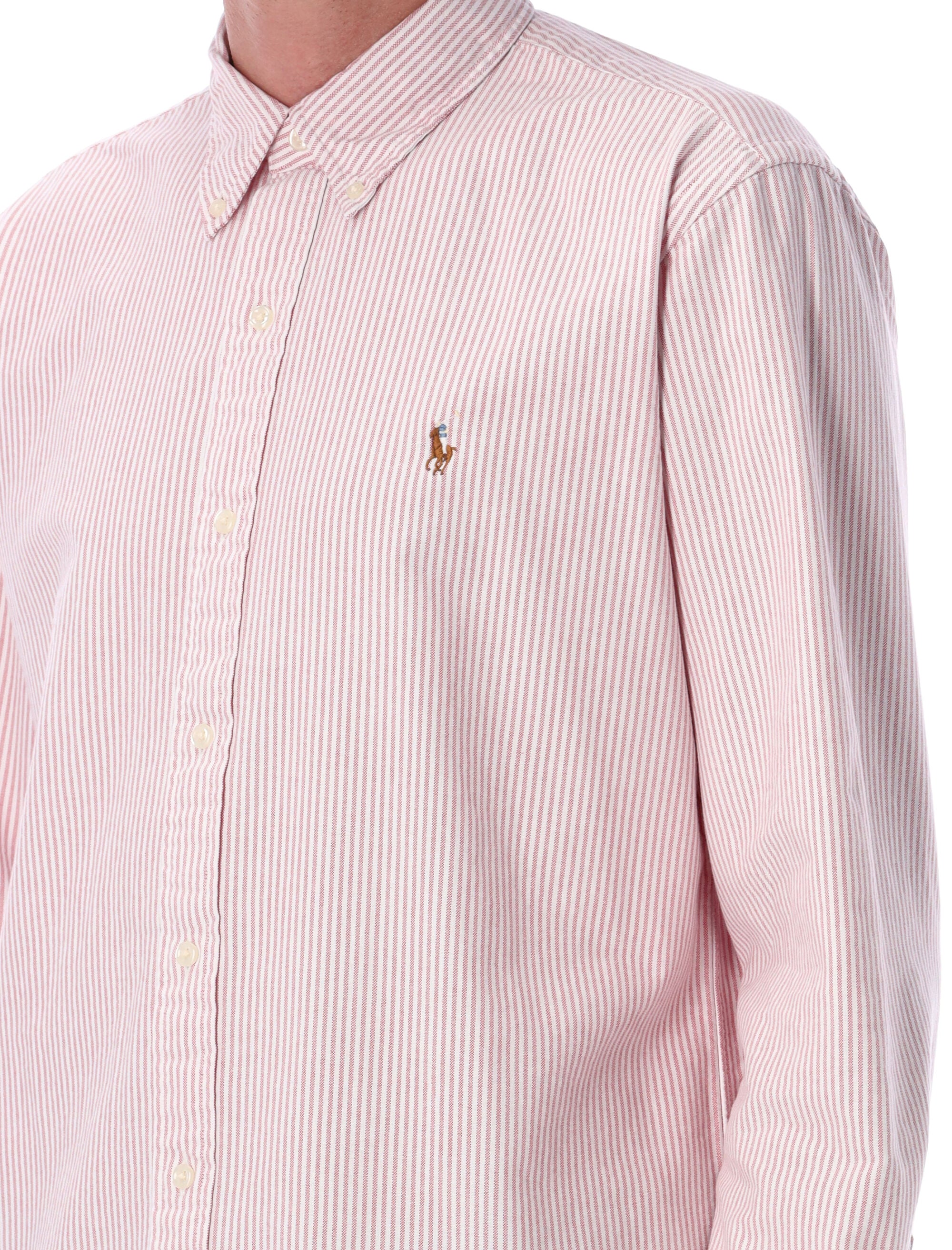 Custom Fit striped Oxford shirt White Berry Cotton