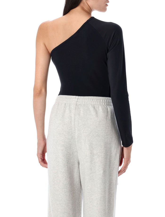 Campus 2000 one-shoulder bodysuit Black Organic Cotton