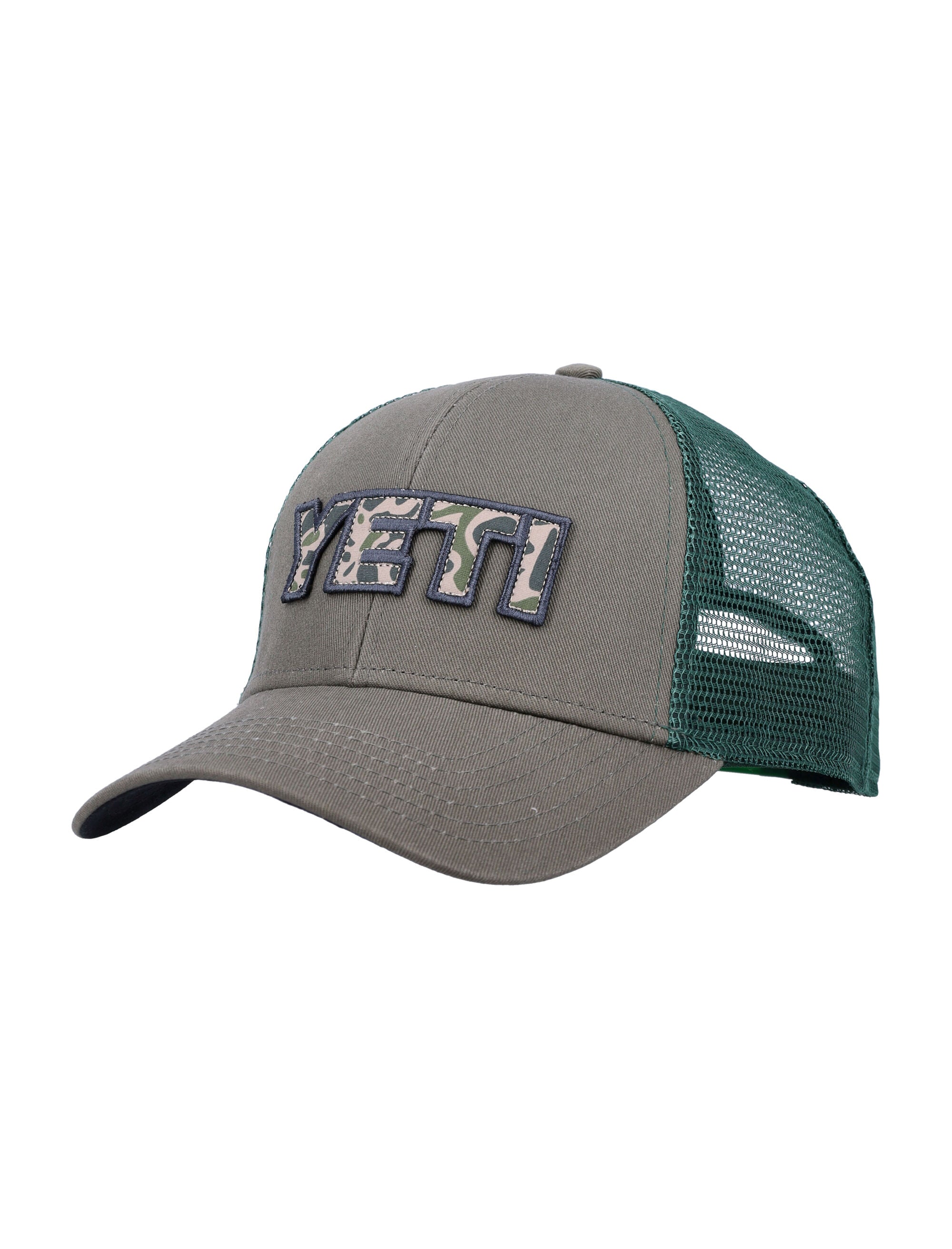 Logo trucker hat Olive Cotton