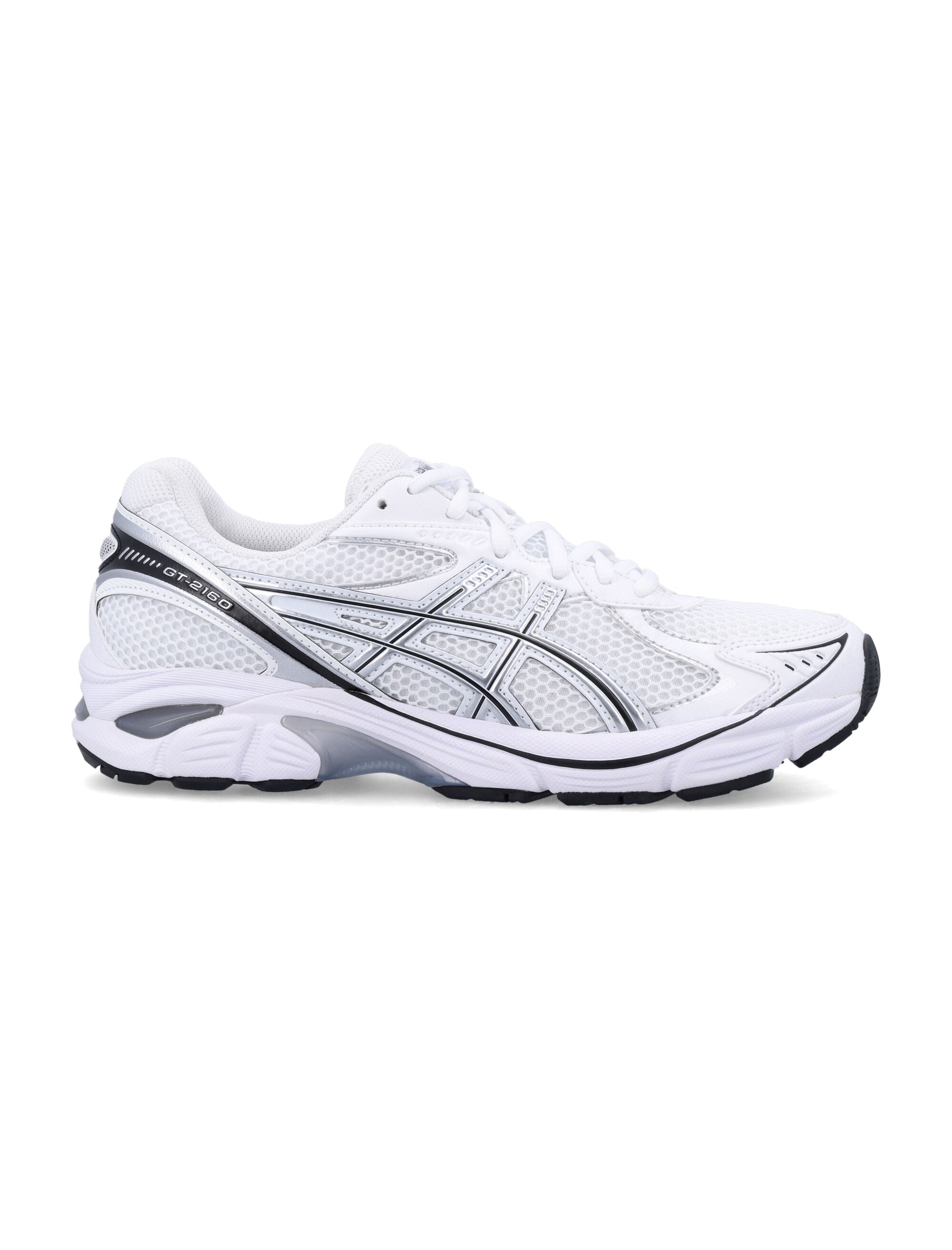 Asics GT-2160 White Mesh Sneakers Silver Synthetic Sole