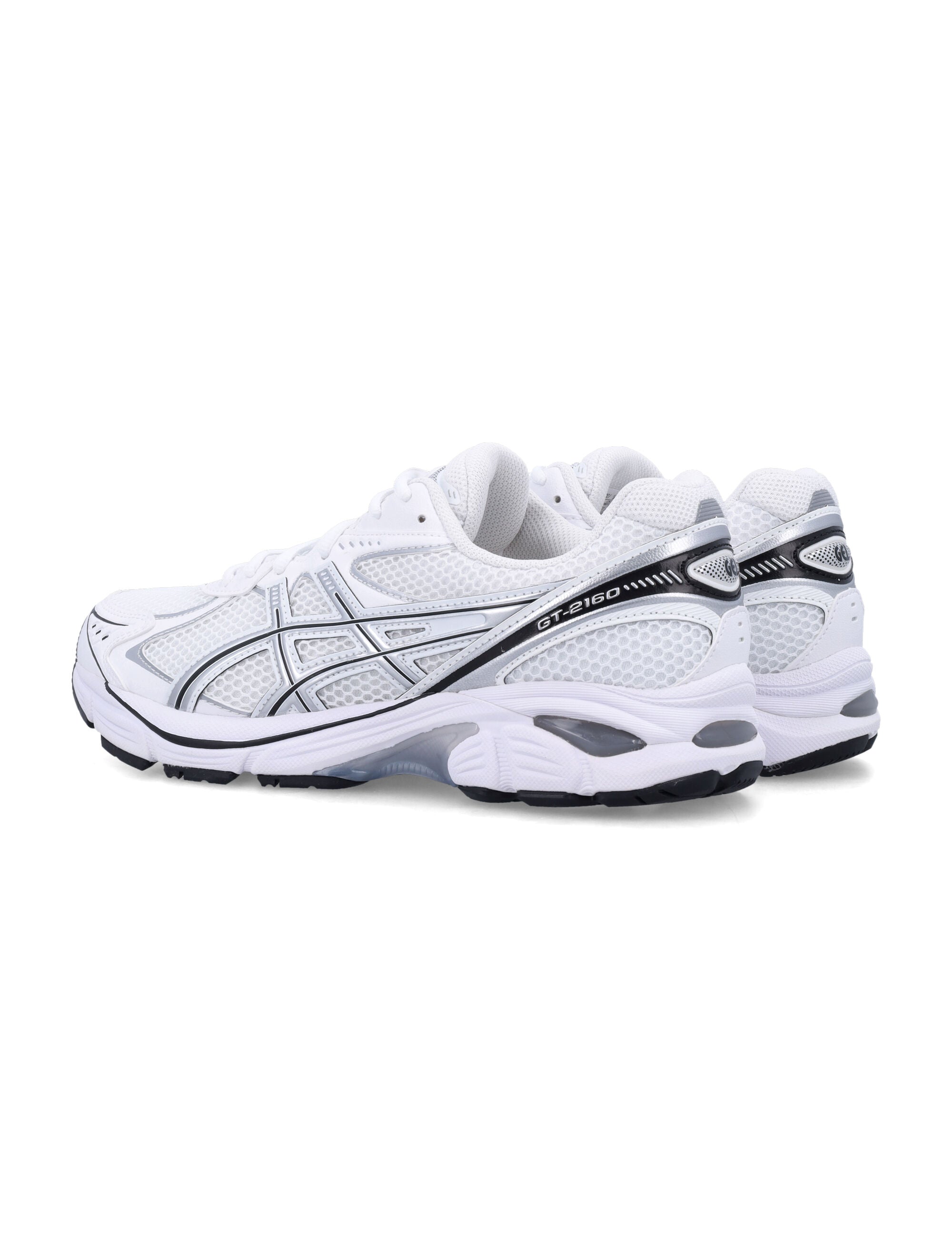 Asics GT-2160 White Mesh Sneakers Silver Synthetic Sole