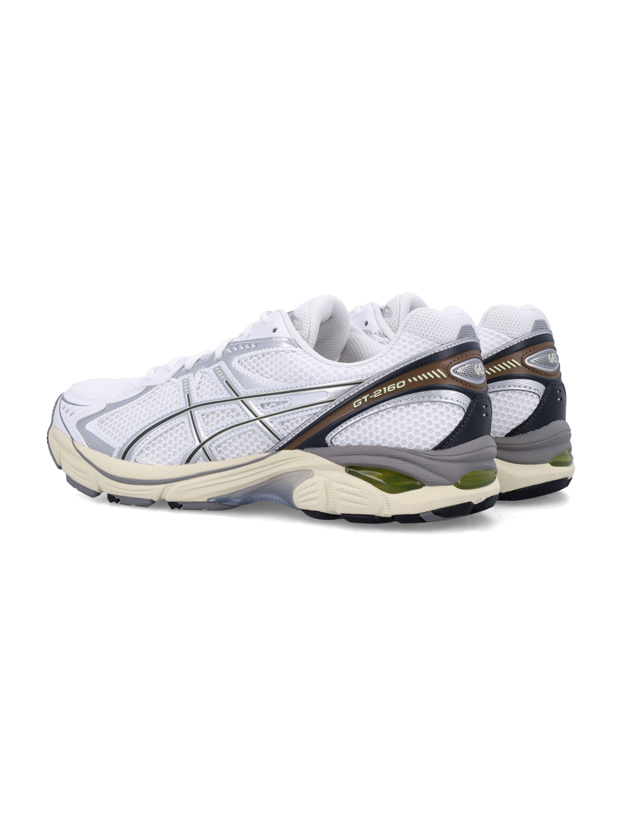 Asics GT-2160 White Mesh Sneakers White/soft Yellow Synthetic Sole
