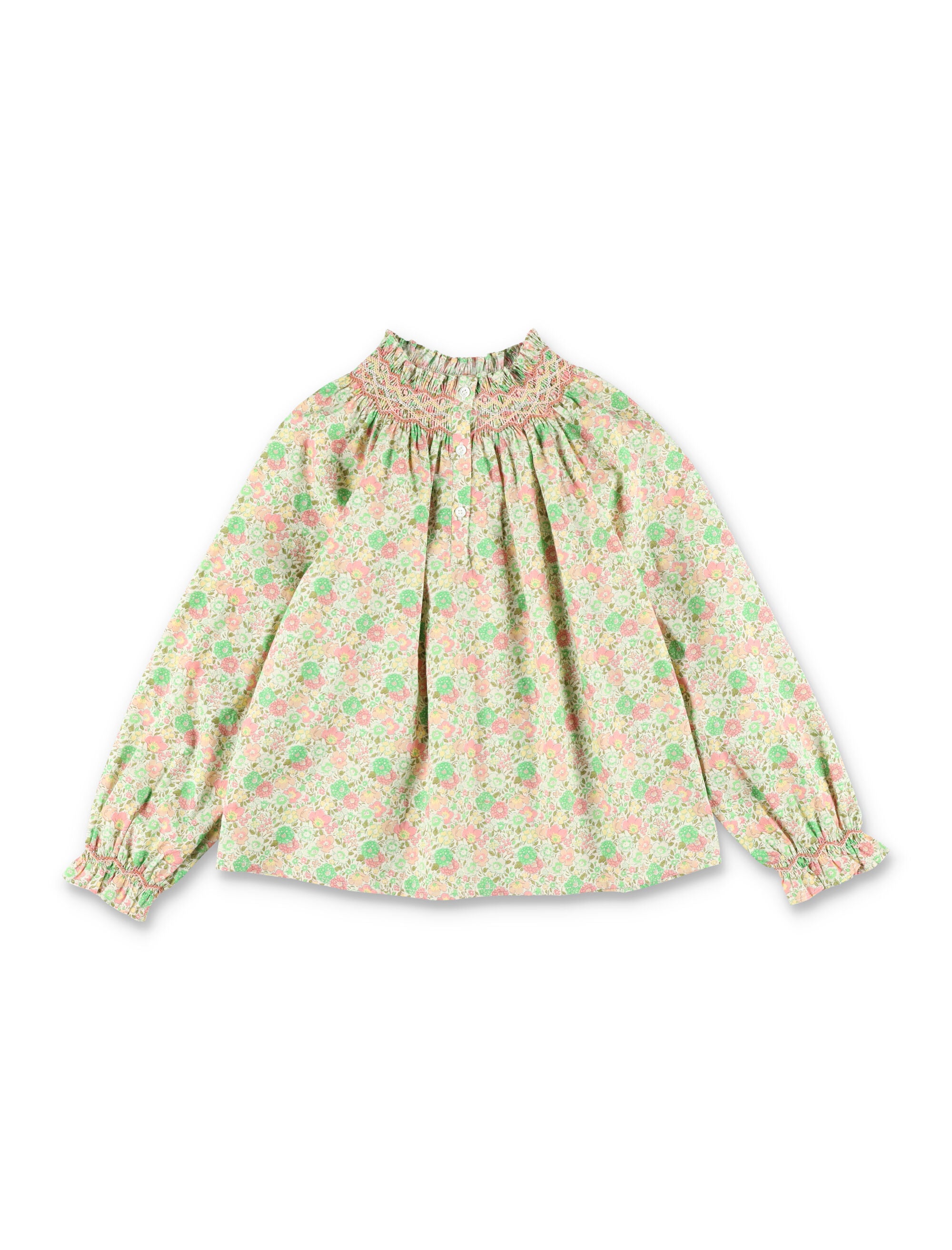 Bonpoint Pétale girls blouse in liberty fabric Multicolor Organic Cotton Shirt