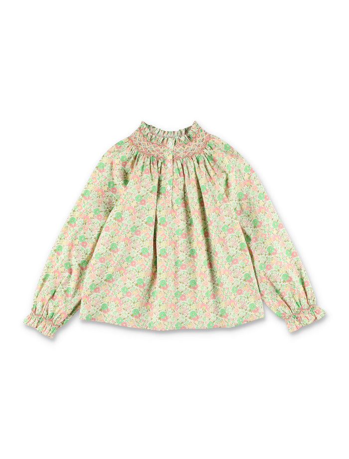 Bonpoint Pétale girls blouse in liberty fabric Multicolor Organic Cotton Shirt