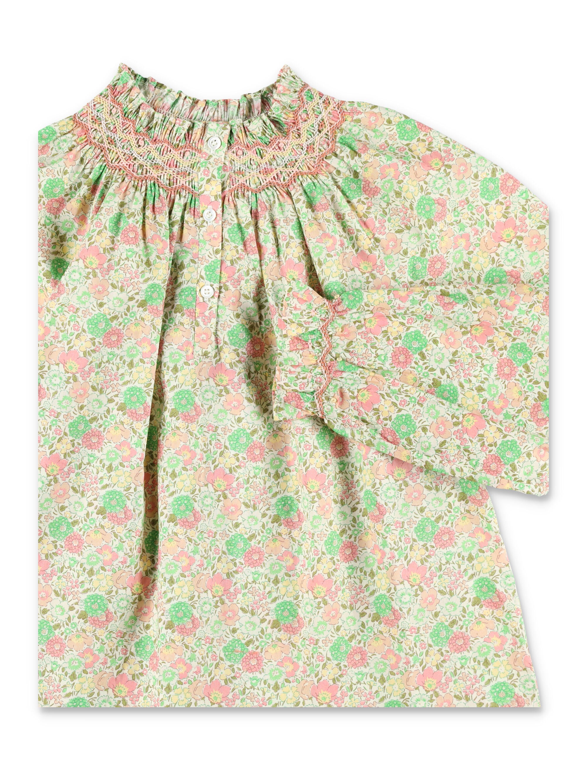 Bonpoint Pétale girls blouse in liberty fabric Multicolor Organic Cotton Shirt