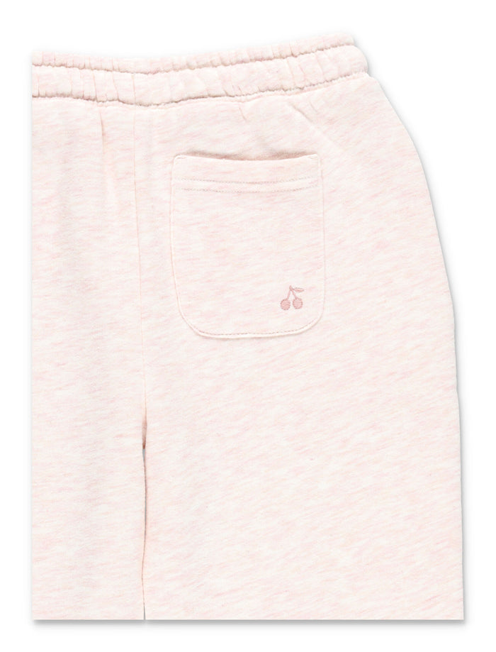 Bonpoint girls Dala jogging pants with cherry embroidery Pink Polyester Sweatpants