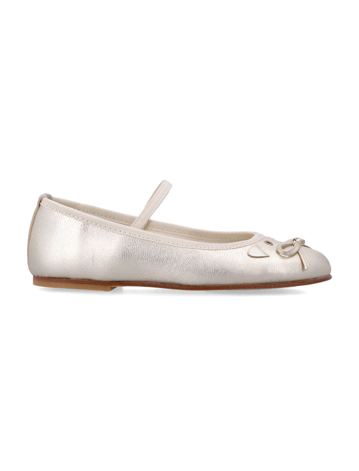 Joie gold leather Cat ballerinas Bonpoint for girl Upper Flat Shoes