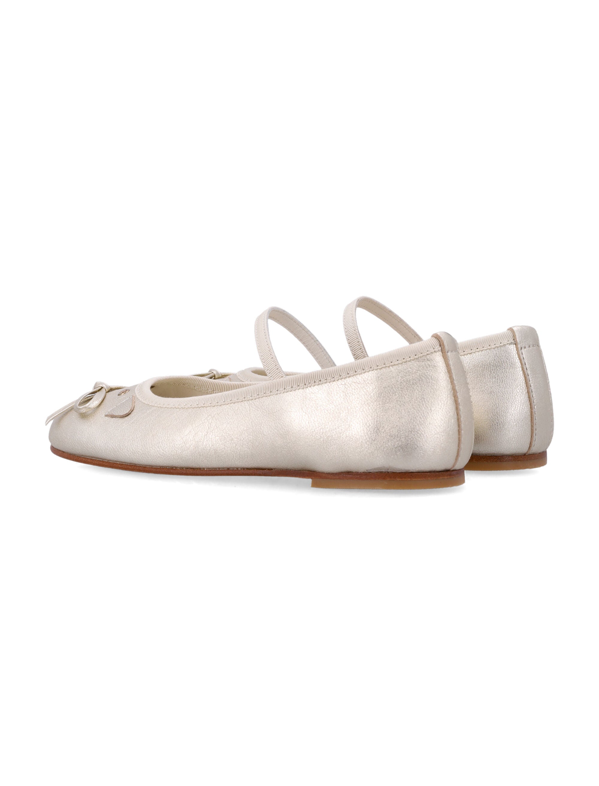 Joie gold leather Cat ballerinas Bonpoint for girl Upper Flat Shoes
