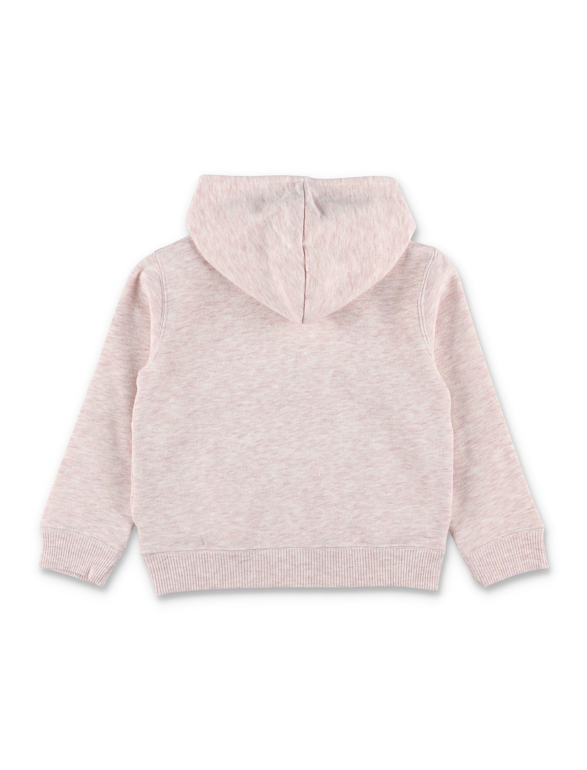 Bonpoint Tita Girls Embroidered Hoodie with Pearls Powder Pink Polyester Sweatshirt
