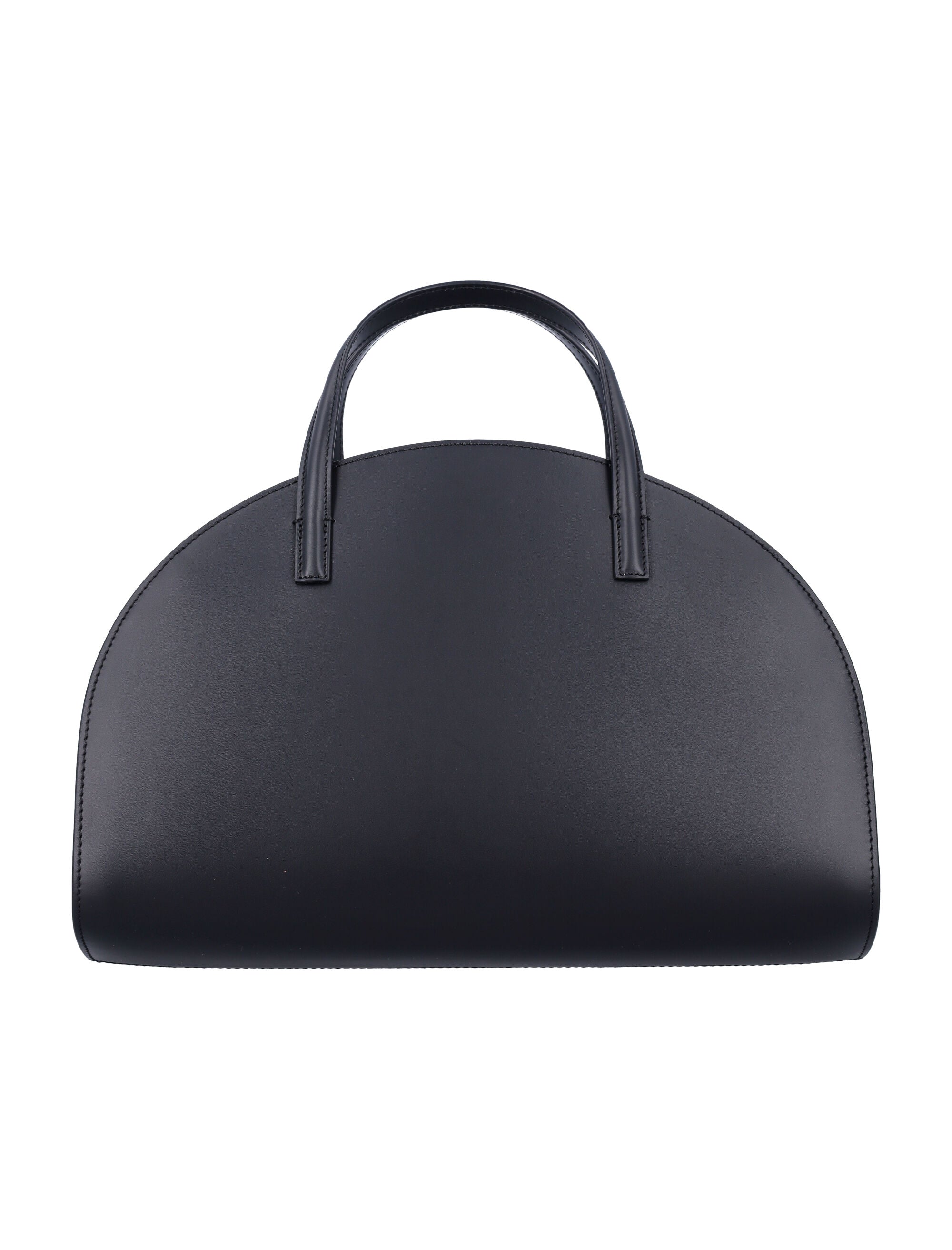 Tote Demi Lune Black Cow Leather