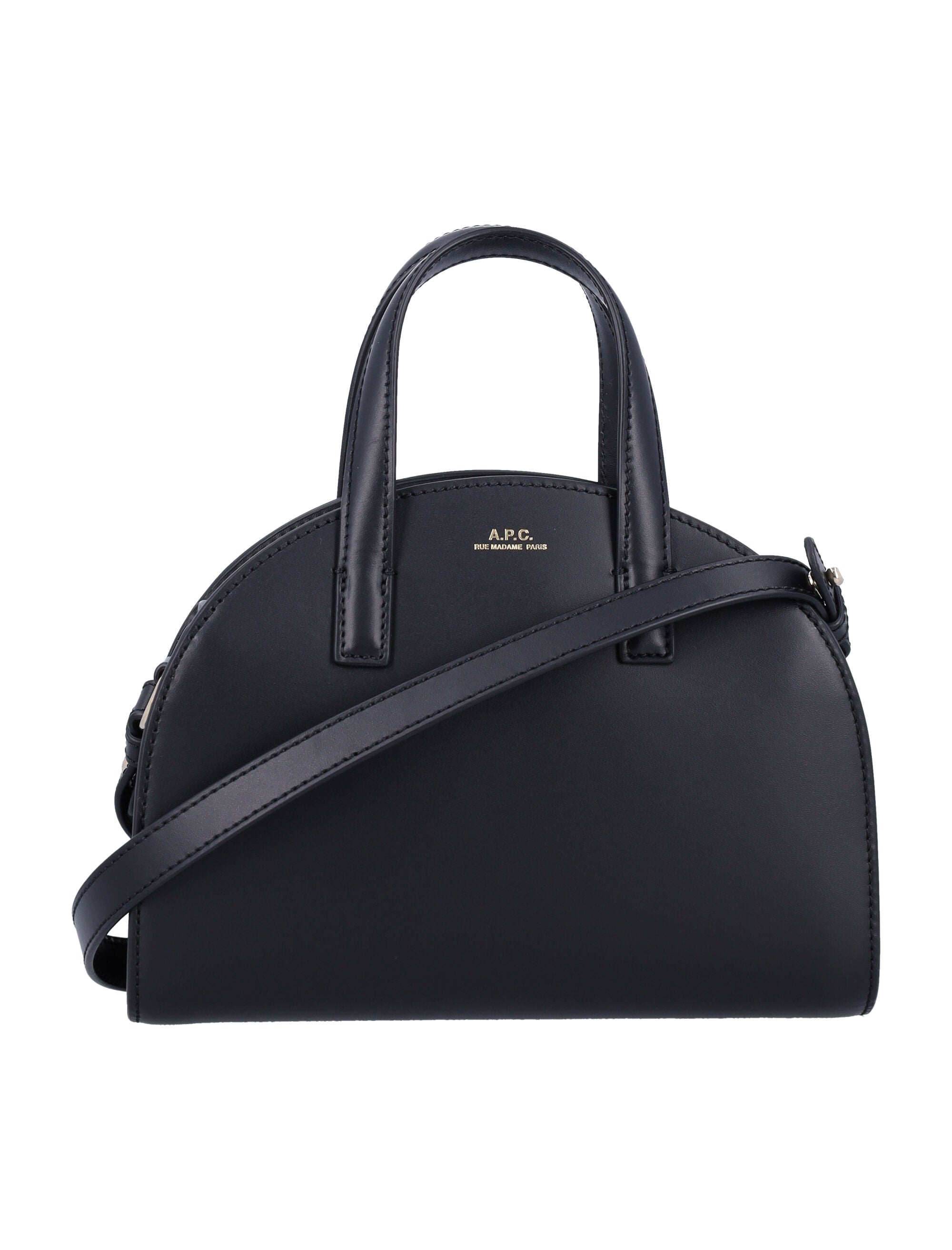 Tote Demi Lune small Black Cow Leather