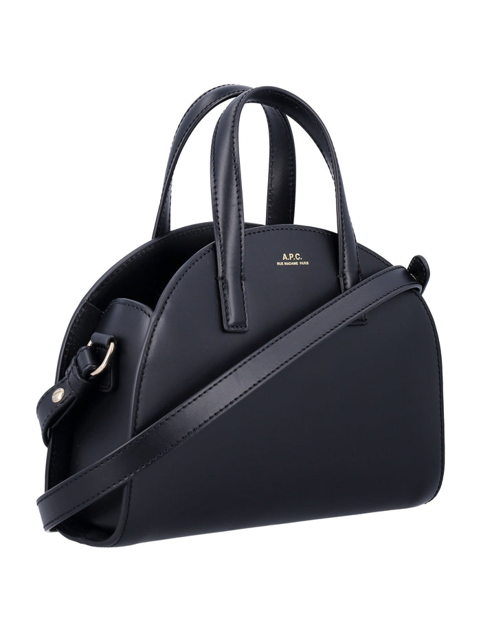 Tote Demi Lune small Black Cow Leather