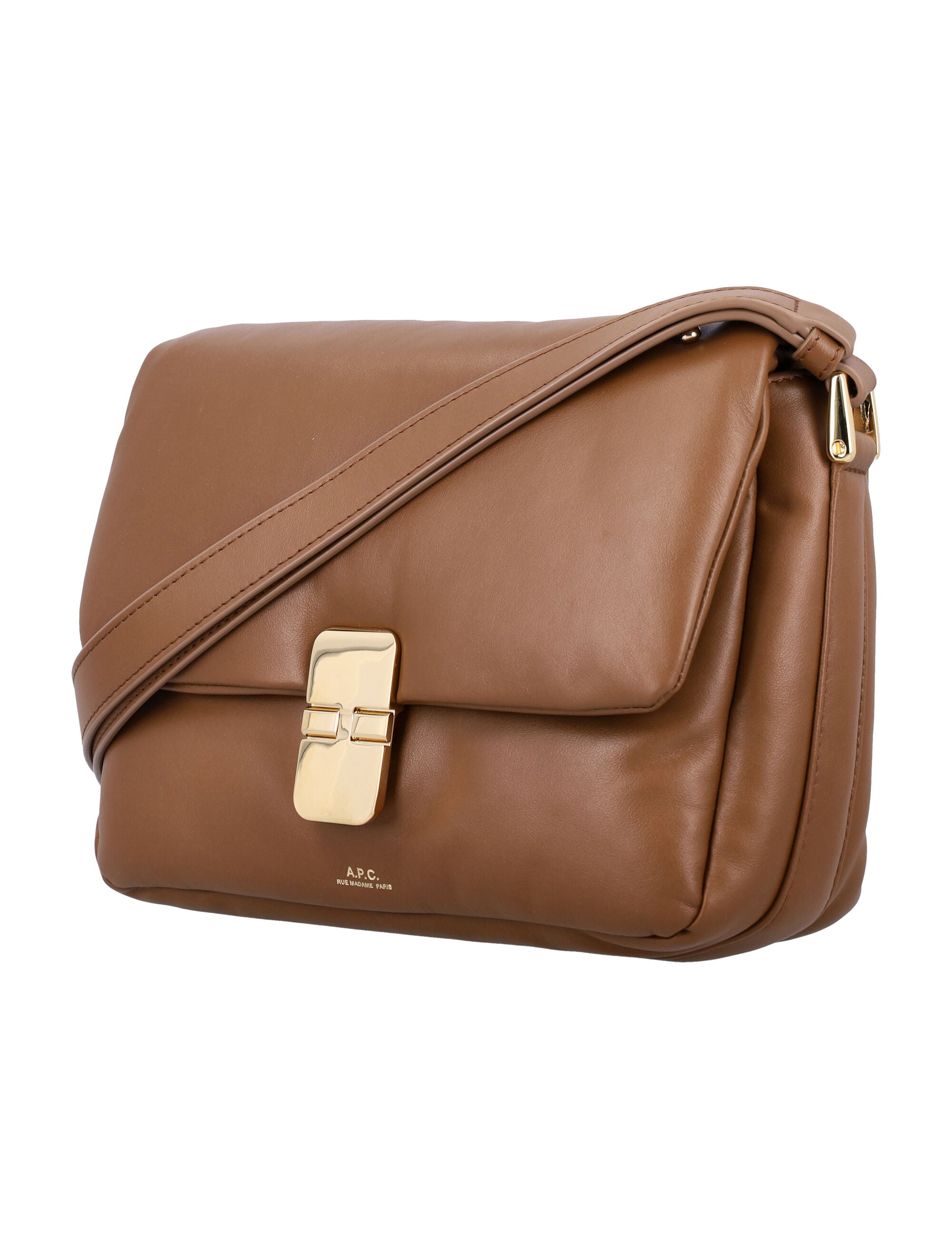 Grace soft leather bag Caramel Cowhide Shoulder